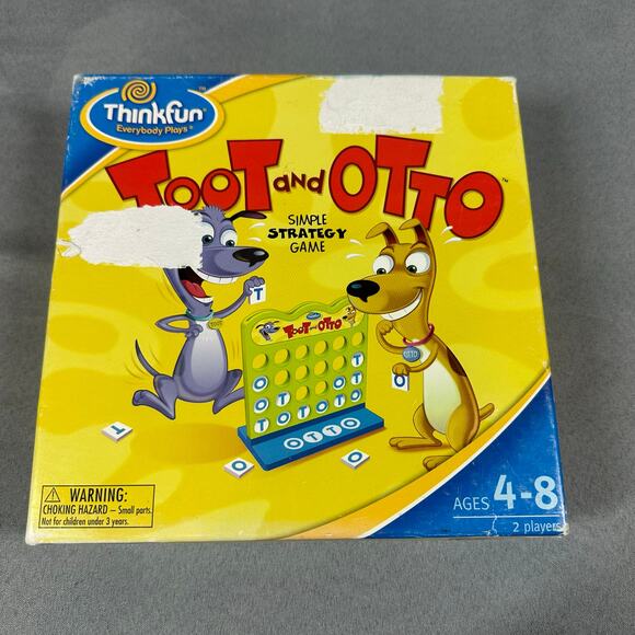 Toot and Otto ThinkFun Siple Strategy Board Game 2004 COMPLETE - Picture 1 of 5